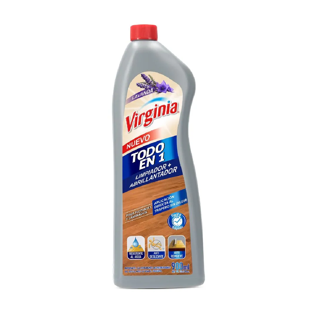 Limpiador Piso Flotante Todo en 1 VIRGINIA 12x900ml