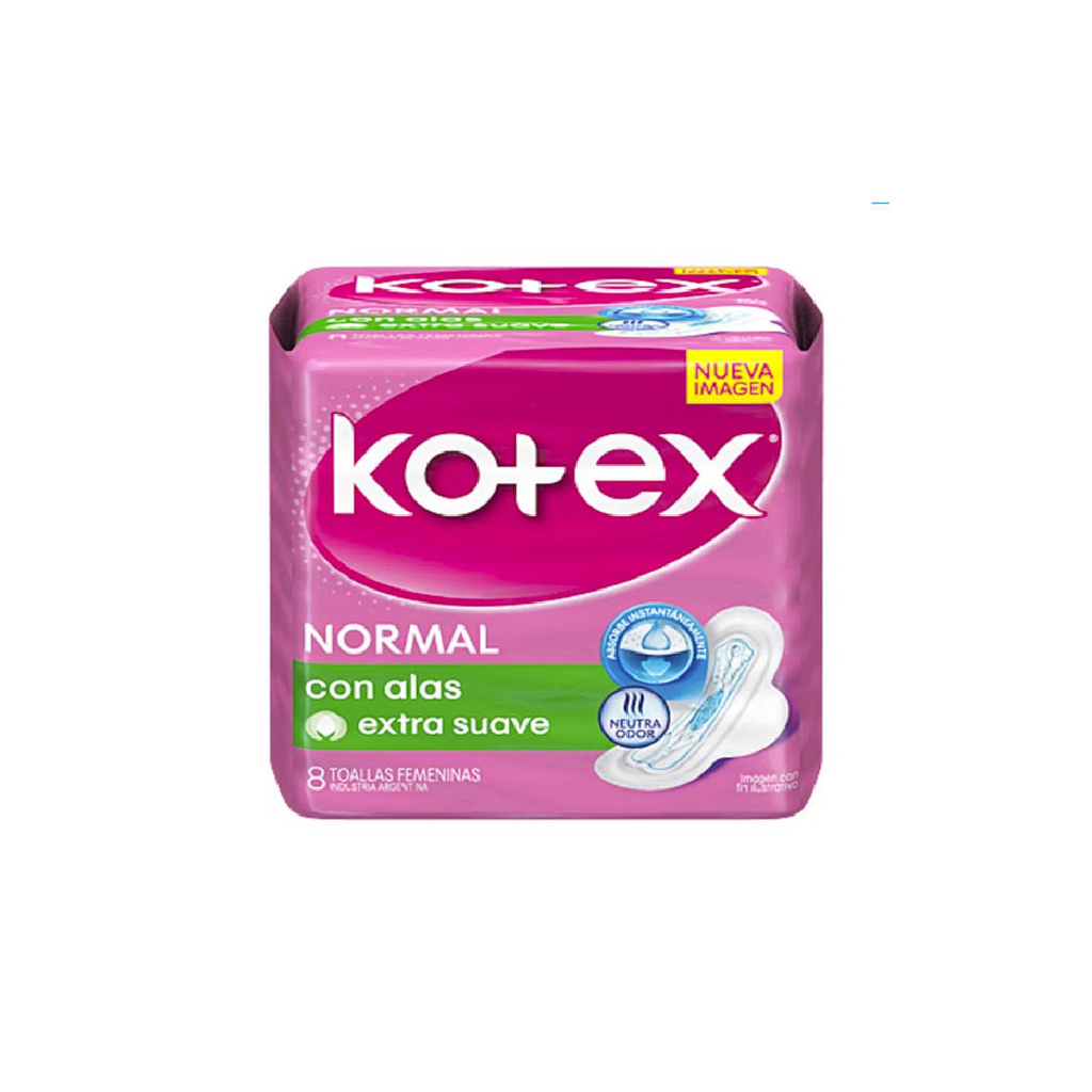 Toalla Femenina Normal Tela C/A KOTEX  48x8un