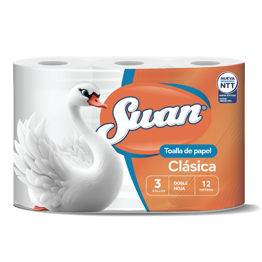 Papel Toalla DH SWAN 8x3x12mts