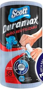 Paño Reutilizable Duramax AZUL SCOTT 12x1x50un