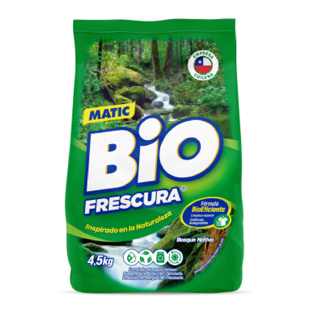 Detergente en polvo Verde BIOFRESCURA 4x4,5kg