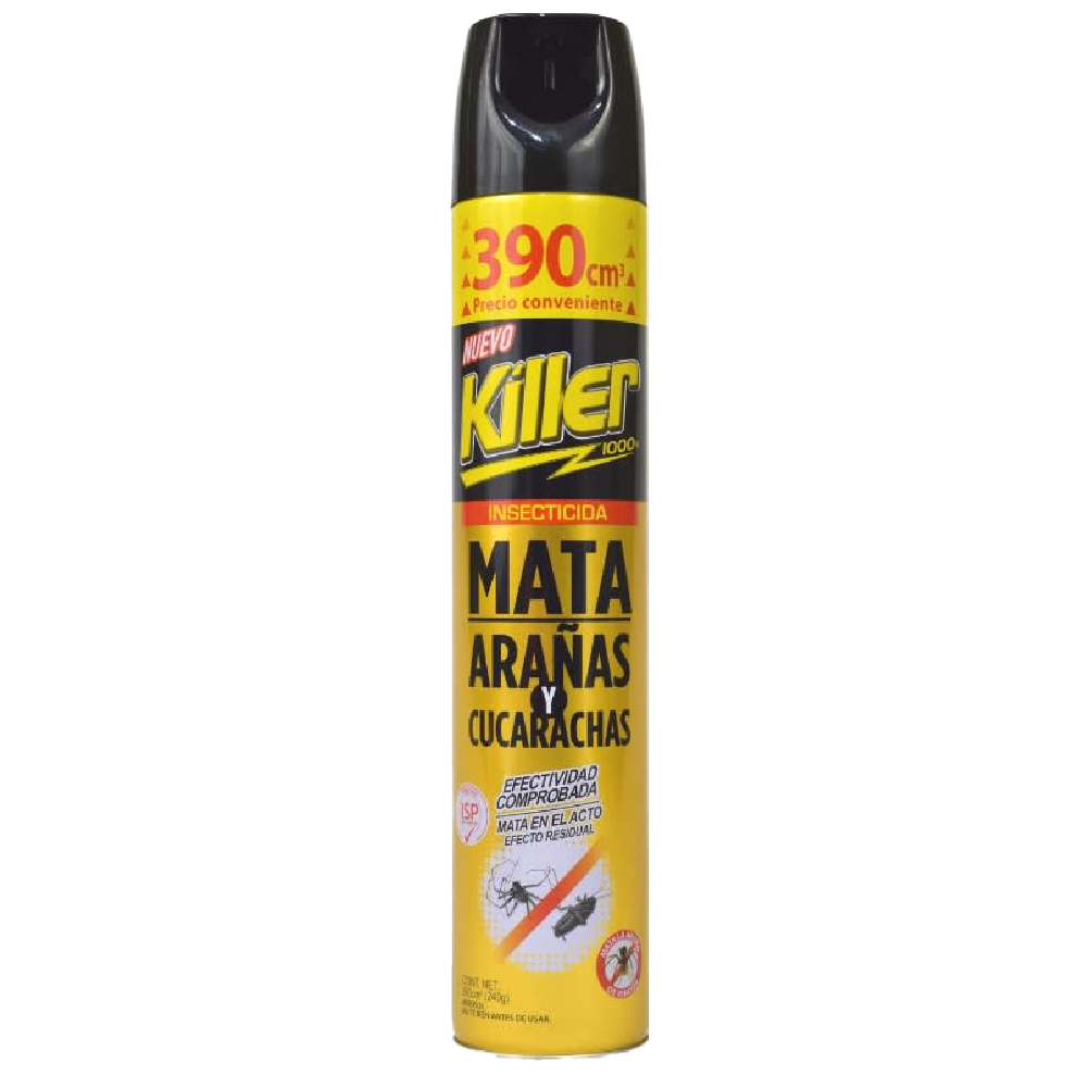Insecticida Araña y Cucaracha KILLER 12x390cc