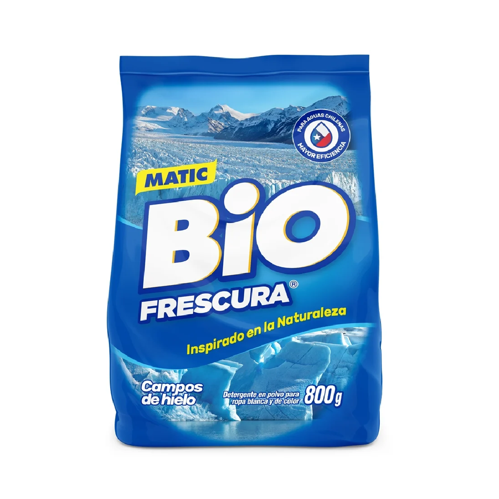 Detergente en polvo Azul BIOFRESCURA 18x800gr