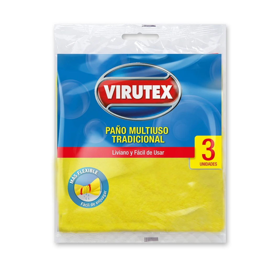 Paño Multiuso VIRUTEX 3x10un