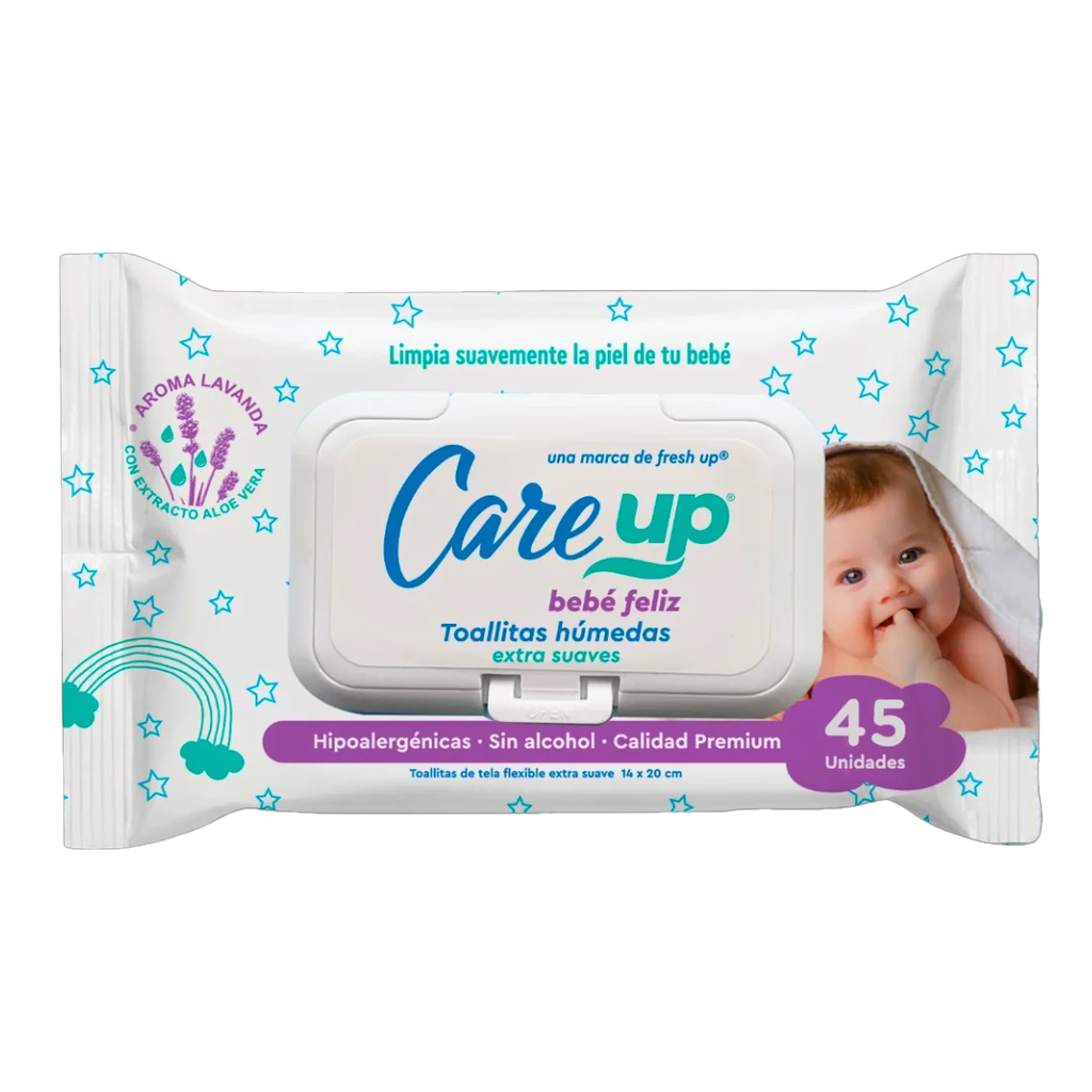 Toalla Húmeda Bebé CareUp 48x45un