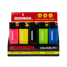 Encendedor Colour Lite RONSON 1x20un