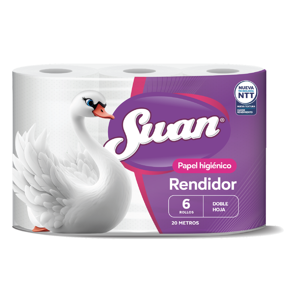 Papel Higienico Rendidor SWAN 6x20mts