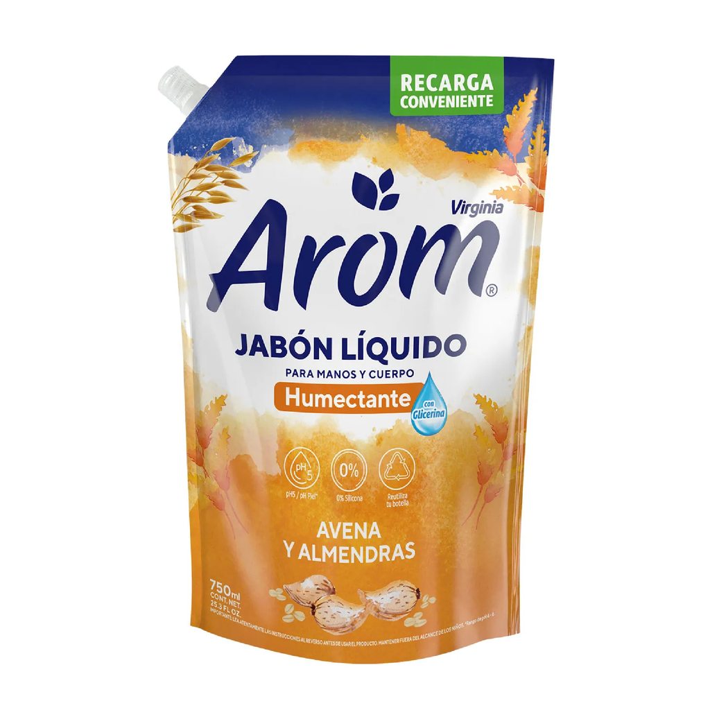 Jabón Líquido Avena&Almendra DP AROM 750ml
