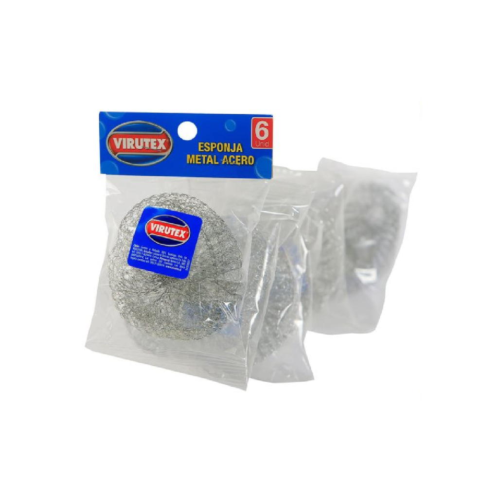 Esponja Acero Tiras Virutex 1x6un