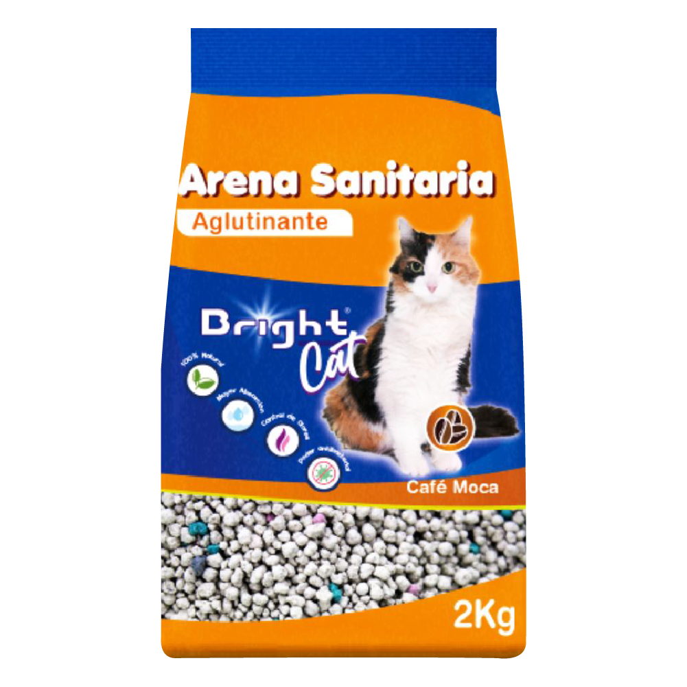 Arena Sanitaria Aglutinante Moca BRIGHT 10X2kg