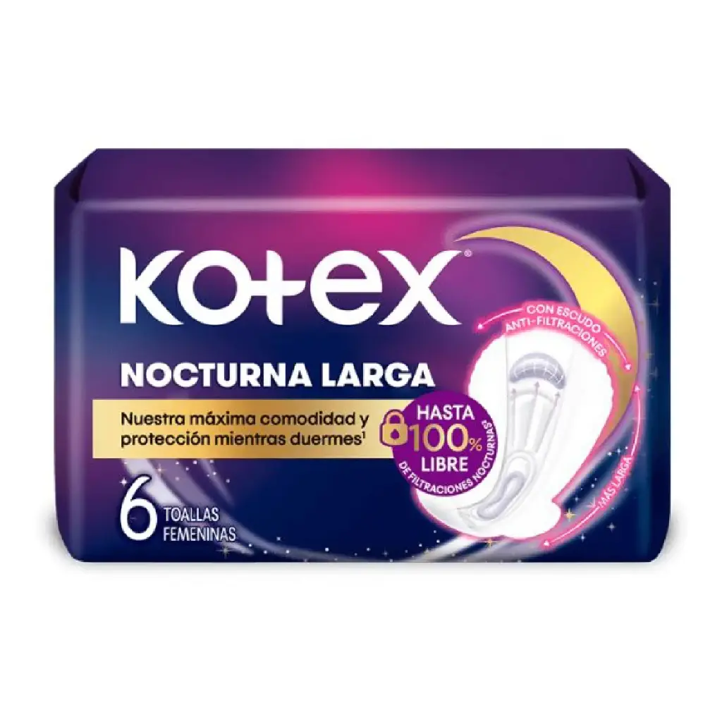Toalla Femenina Noctura 3D KOTEX 3x6un