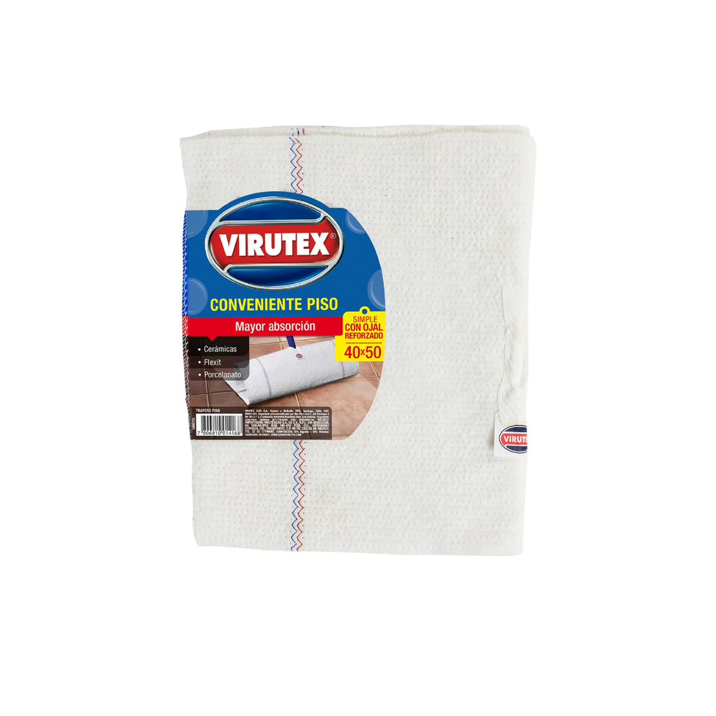 Trapero Algodon 50x40 Economico VIRUTEX 6x1un