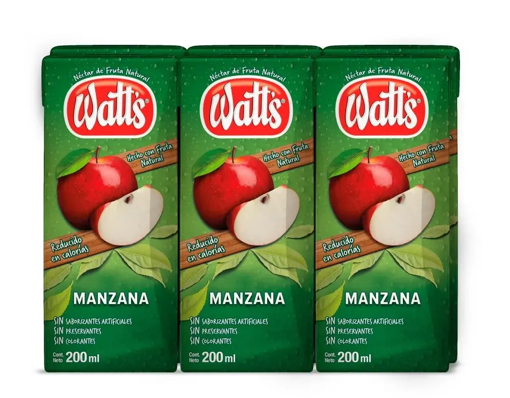 Jugo Manzana WATTS 5x6x200ml