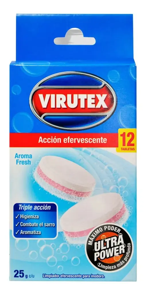 Tableta Efervescente Inodoro VIRUTEX 12x12un