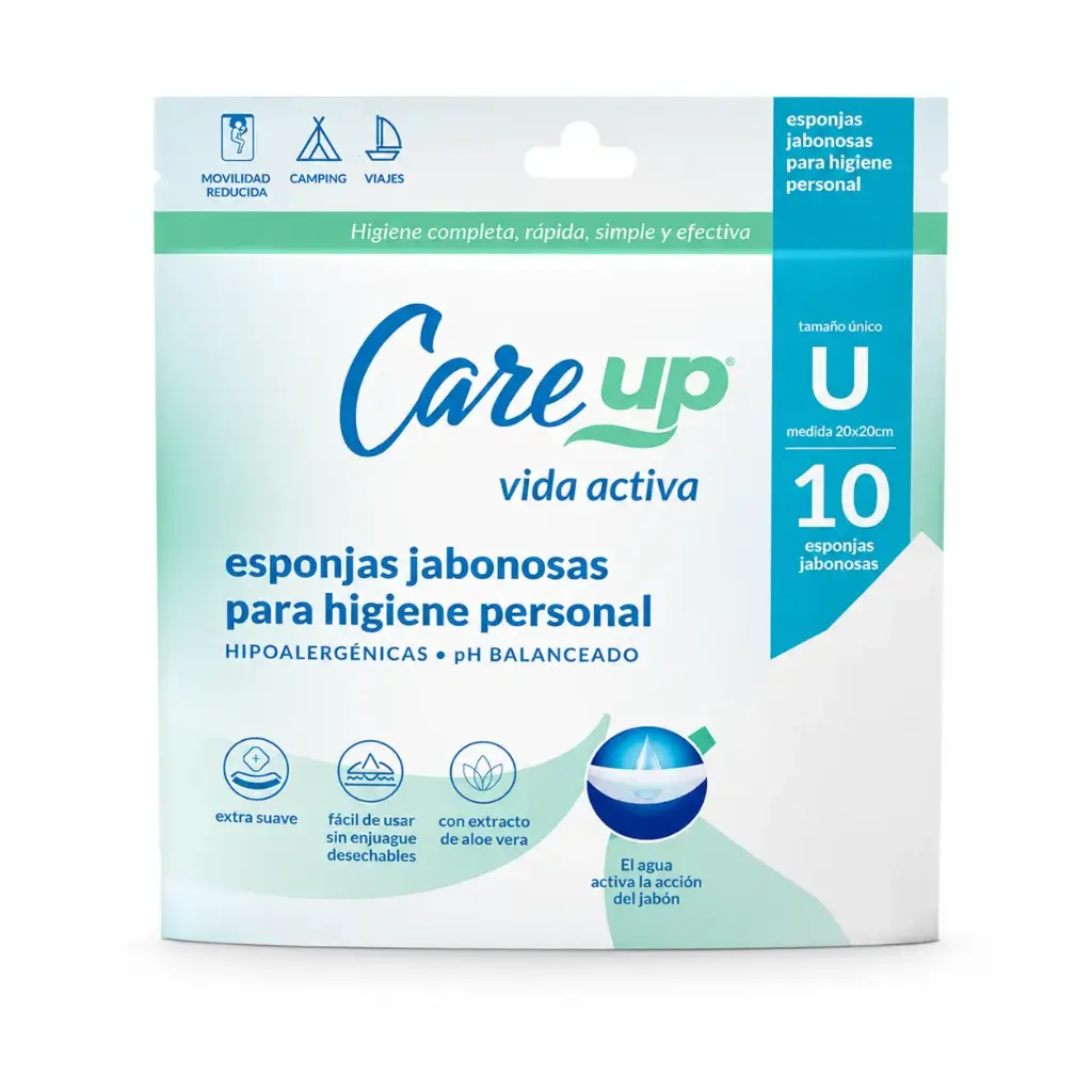 Esponjas Jabonosas CareUp 1x10u