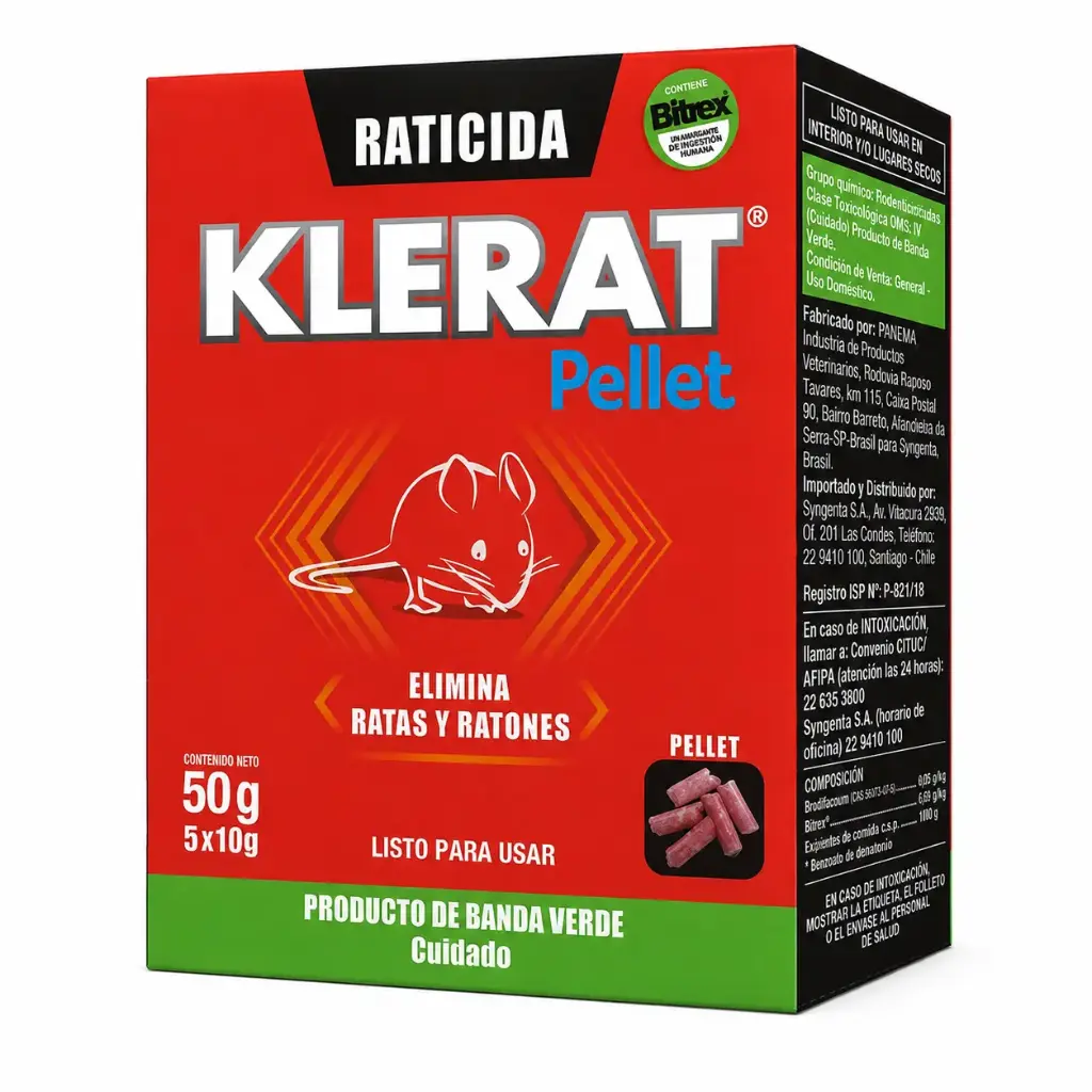 Raticida Klerat Pellet 10x50gr