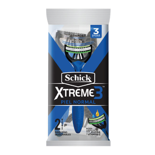 [54021] Máquina de afeitar piel normal SCHICK XTREME3 1x12un