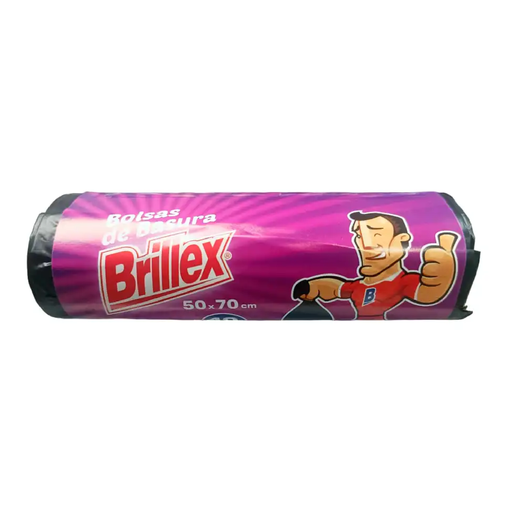 [75082] Bolsas Basura 50X70 BRILLEX 50x10un