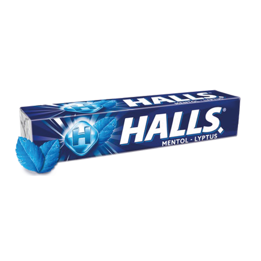 [77042F] Halls Mentol 12x28g