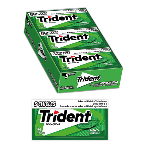 [82122F] Trident 5S Yerbabuena 18x8g 