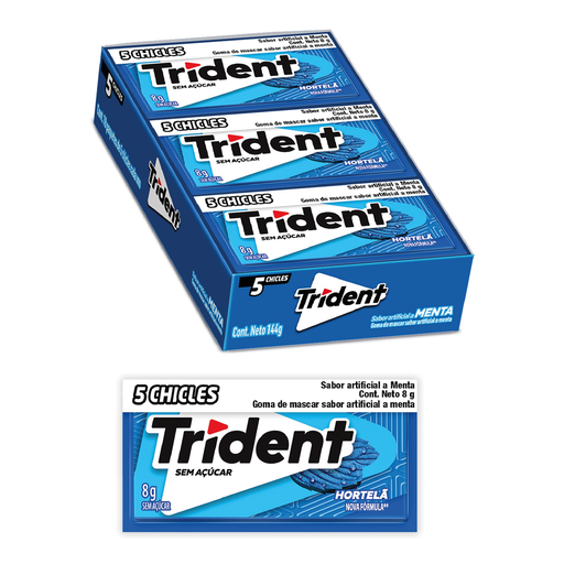 [82132F] Trident 5S Menta 18x8g 
