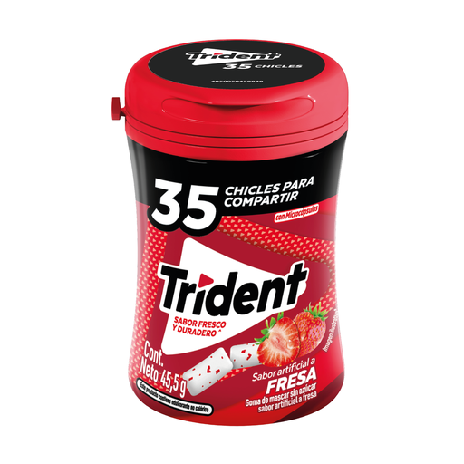 [82042F] Trident Botella 35S Fresa 6x45.5g 