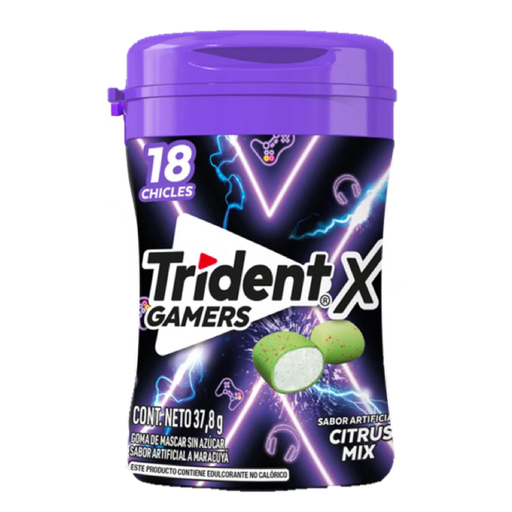 [82032F] Trident Botella X Citrus Mix 6x37.8g 