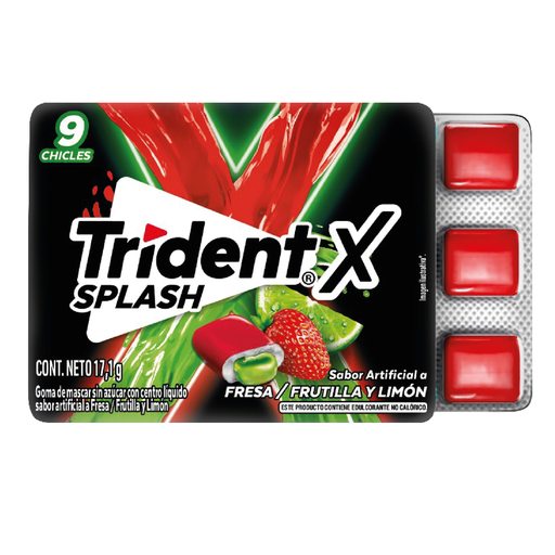 [82092F] Trident Splash Fresa Limón 10x17.1g 