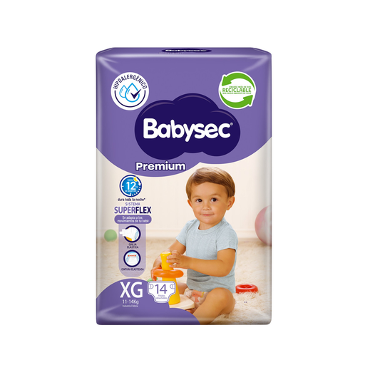 [23041F] Pañal XG BABYSEC 14un