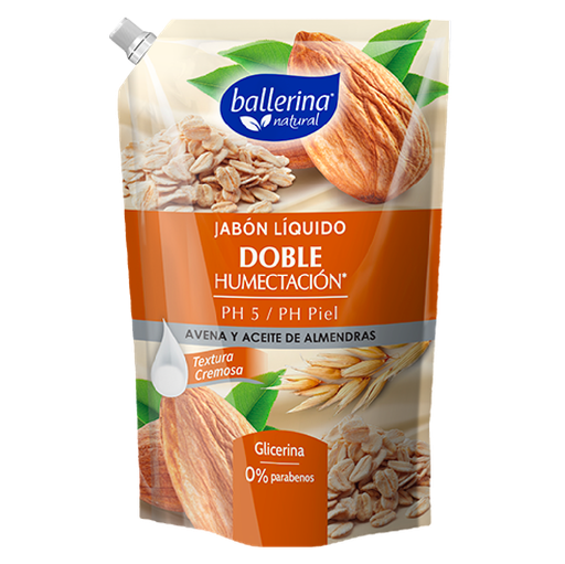 [28092F] Jabon líquido avena almendras dp BALLERINA 750ml