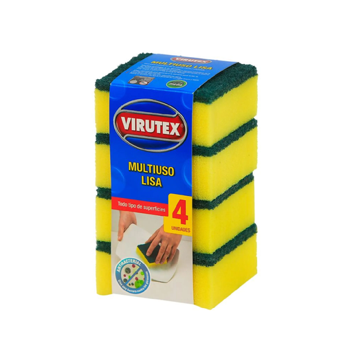 [16081F] Esponja Lisa VIRUTEX 1x4un