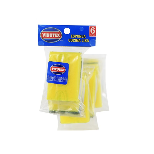 [16072F] Esponja Lisa Tiras VIRUTEX 1x6un