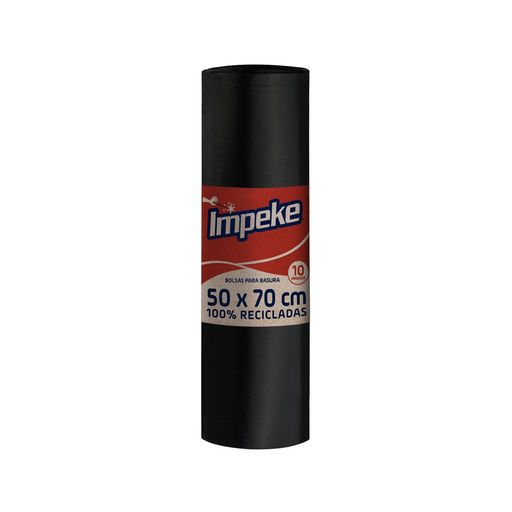[15011F] Bolsas Basura Económicas 50X70 IMPEKE 1x10un