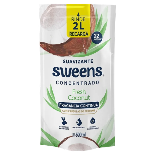 [33032] Suavizante Concentrado Fresh Coconut DP SWEENS 12x500ml