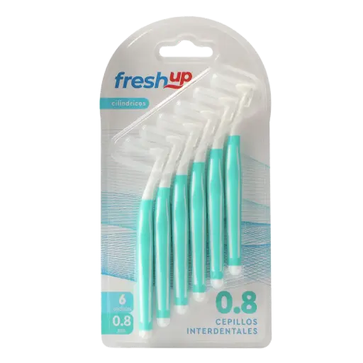 [45112] Cepillo Interdental Angulo 0.8mm FreshUp 12x6un