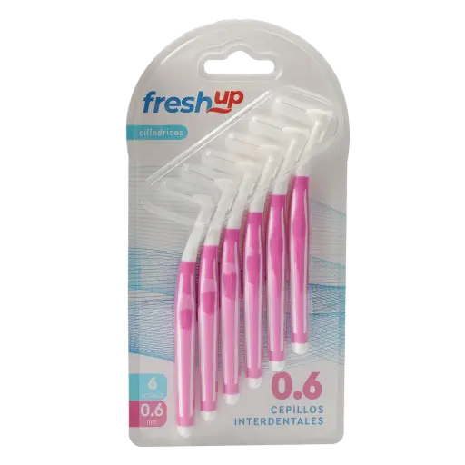 [45122] Cepillo Interdental Angulo 0.6mm FreshUp 12x6un